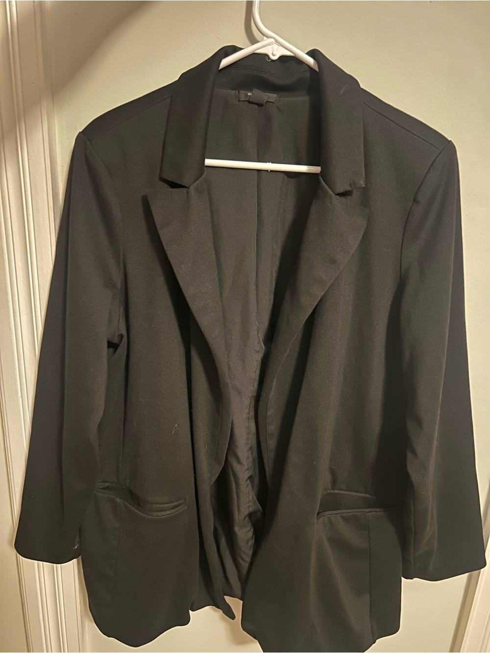 Simply Vera Vera Wang Black Open-Front Blazer